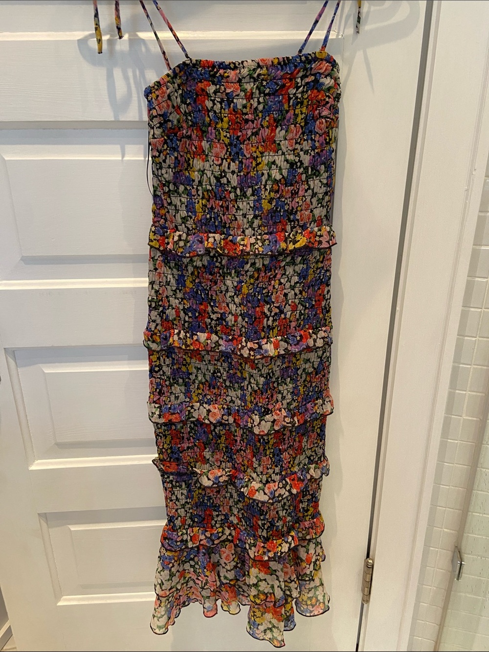 Mary Katrantzou x Lipsy London floral chiffon dress